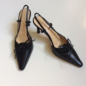Anne Klein Shoes Heels Black Slingback
